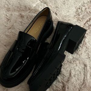 Coach Black Patent Loafers